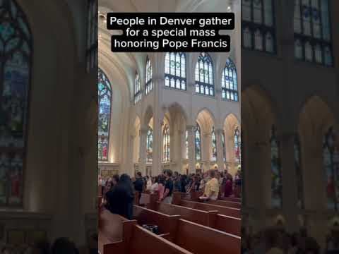 On the day of Pope Francis’ funeral, Catholics in Denver gathered to honor his life