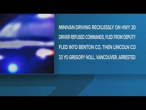 Car chase spans across multiple Oregon counties