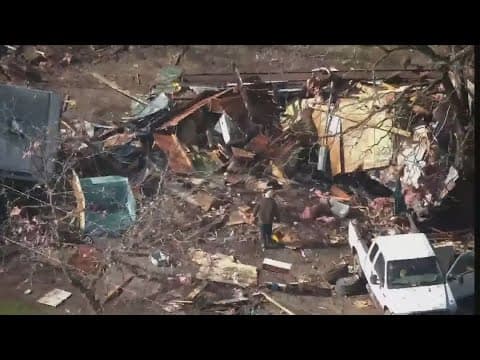 Storm damage in Collin County in North Texas Tuesday