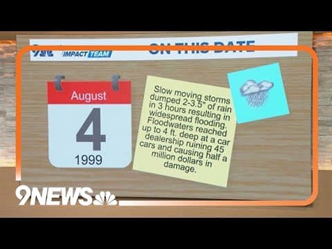 On this date in 1999: Floodwaters caused damage across Denver metro