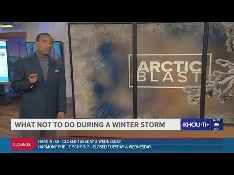 Three things not to do during a winter storm