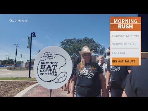 City of Garland unveils massive hat, marking its place as the Cowboy hat capital of Texas