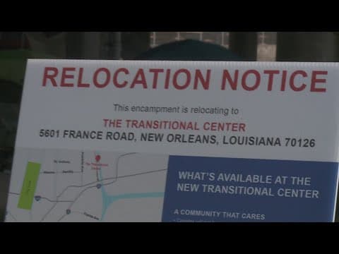 Louisiana to clear homeless camps ahead of Super Bowl, Mardi Gras