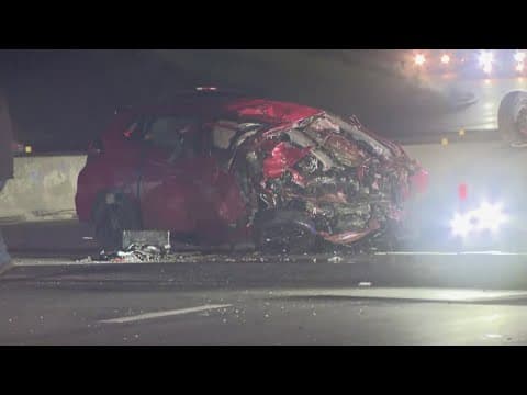 North Freeway shut down heading inbound near downtown due to deadly wrong-way crash