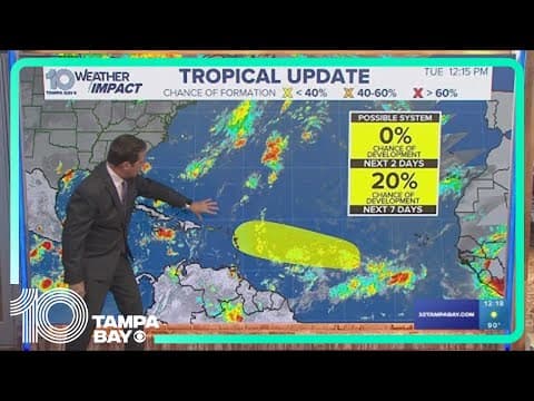 Hurricane forecasters: 20% chance of system developing in tropics