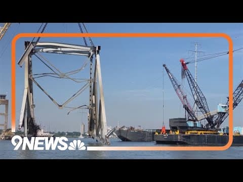 Baltimore bridge collapse: Final large steel truss removed