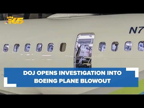 DOJ opens criminal investigation into the Alaska Airlines 737 plane blowout, report says