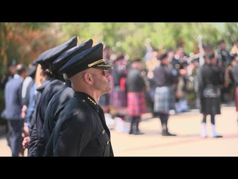 Officials, friends, and family mourn Dallas Police Officer Darron Burks