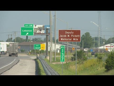 Boone County dedicates memorial mile to Deputy Jacob Pickett