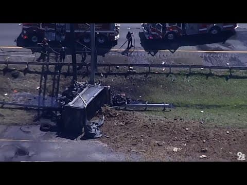 WATCH: 4 people taken to hospital after multi-vehicle crash on I-495; Major delays expected