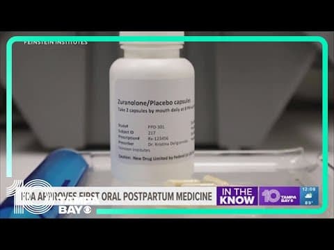 FDA approves first postpartum depression pill