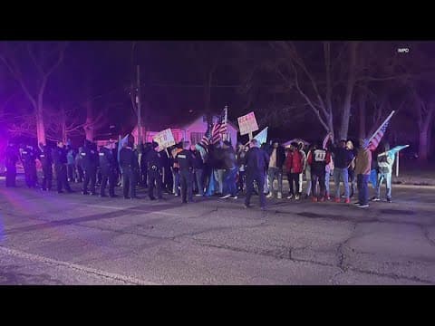 3 in custody after protest shuts down parts of Indy road