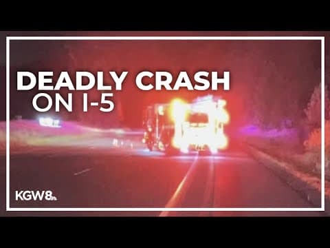 Deadly crash involving fire truck on I-5 in Washington