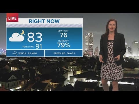 New Orleans Weather: Scattered rain then a scorching Fourth of July
