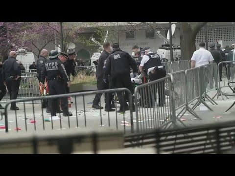 Police say Florida man set himself on fire outside Donald Trump trial