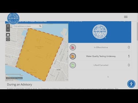 Boil advisory in effect in NOLA neighborhoods while water testing is underway