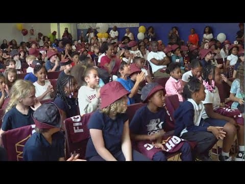 Washington Commanders make school pep rally special at Payne Elementary