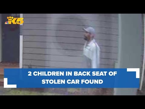 2 children, stolen vehicle recovered as Kent police search for suspect
