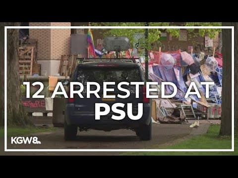 Protesters continue to face off with police after clearing of Portland State University library