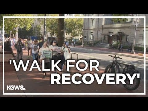 Organizations rouse for recovery support in 'Walk for Recovery' event in Portland