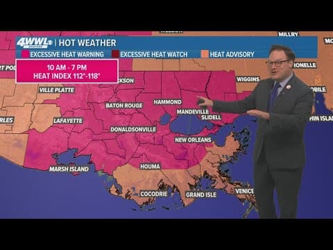 New Orleans Weather: Extreme heat continues