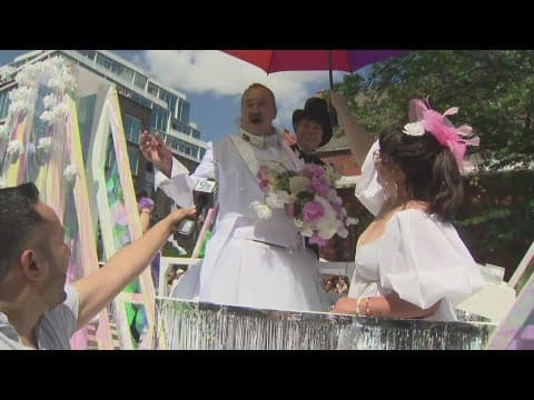 Here comes the pride! Freddie Lutz says he 'passed out' before WorldPride wedding