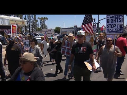 Protesters rally against Trump administration's immigration policies
