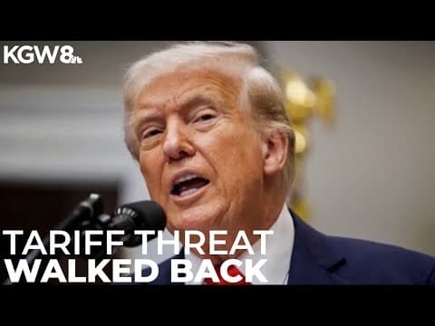 Trump no longer plans to raise tariffs on Canadian steel, aluminum imports to 50%