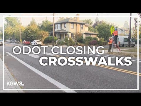 ODOT plans to shut down a list of Portland crosswalks, citing safety concerns