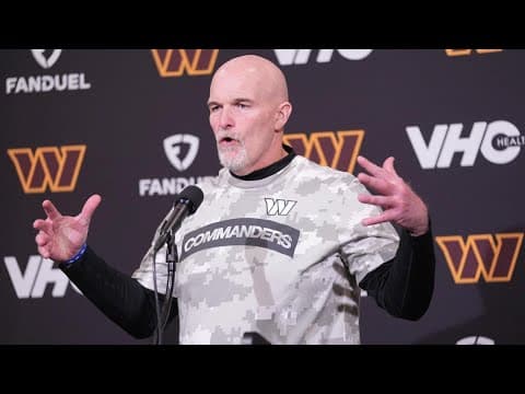 Commanders’ Dan Quinn on regaining momentum after losses