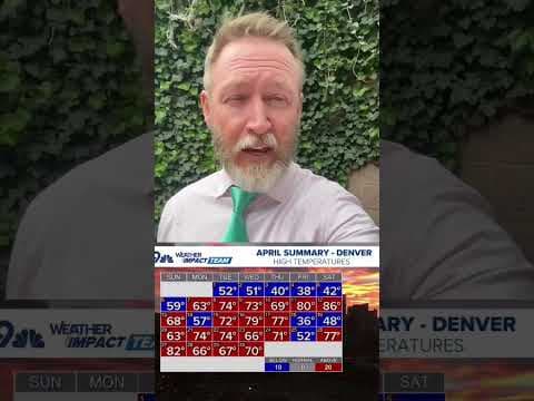 Warm spring weather in Denver