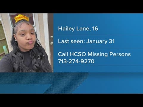 Harris County deputies looking for missing 16-year-old