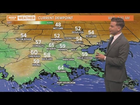 New Orleans Weather: Nice days continue, humidity and rain return soon