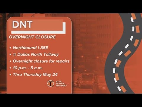 Dallas North Tollway overnight closure: What you need to know
