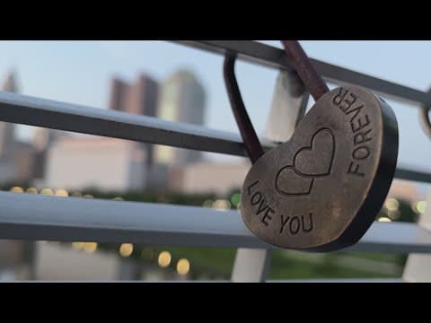 Locks honoring homicide victims cut from Rich Street Bridge due to weight concern