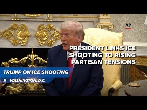 'I'm a president of all the people' | Trump calls ICE shooting part of rising violence