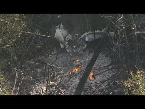 Pilot escapes after small plane crashes in West Harris County, catches fire