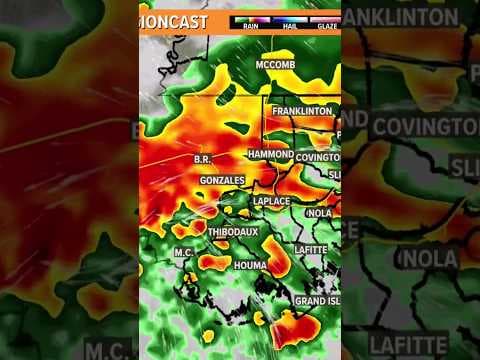 Severe weather expected in Southeast Louisiana #weather #rain #news