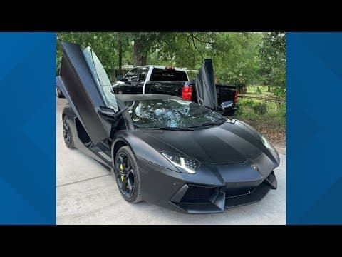 A seized Lamborghini Aventador will be up for auction in Montgomery County