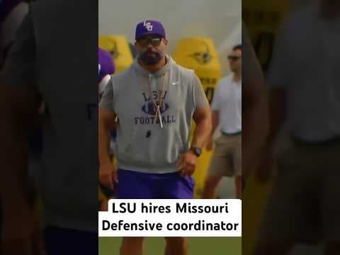 LSU hires Missouri D-coordinator on 3-year deal worth $2.5M annually #lsufootball #football