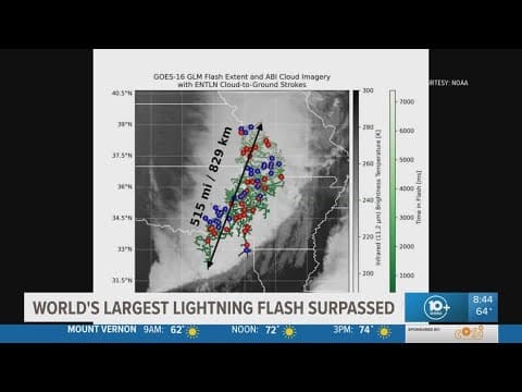New data records new world record of longest standalone flash of lightning