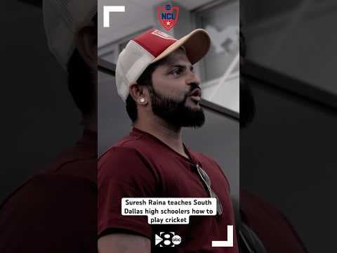 Suresh Raina, the Michael Jordan of cricket, teaches South Dallas high schoolers how to play