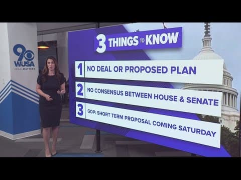 A government shut down is looming with the deadline just one week away