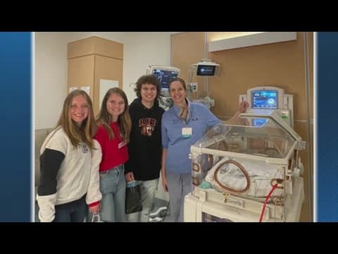Triplets reunited with NICU nurses 18 years later