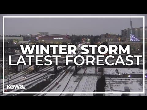 Portland area endures winter storm conditions. Here’s the latest forecast