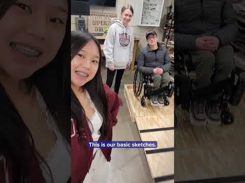 When a classmate couldn't reach tools in shop class, 2 seniors put their engineering skills to work.