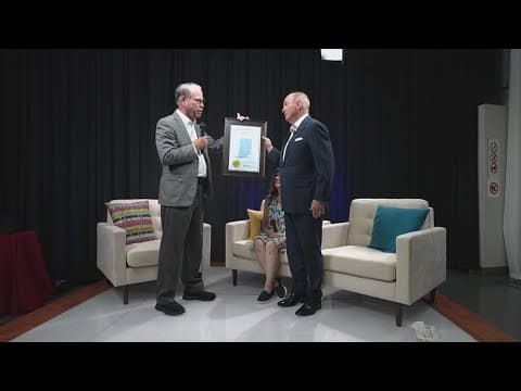Indiana Gov. Mike Braun honors Chuck Lofton with Distinguished Hoosier Award