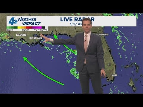 New Orleans Weather: Tropical moisture brings a few downpours