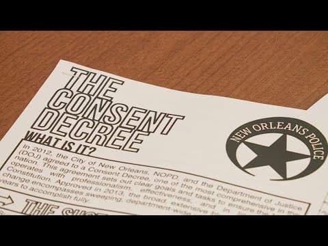 Update on NOPD consent decree