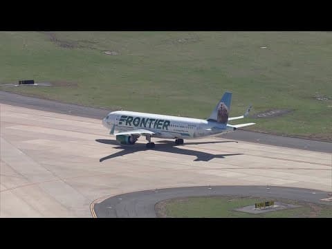 Beeping noise forces Frontier flight to stop in place at Dulles Airport